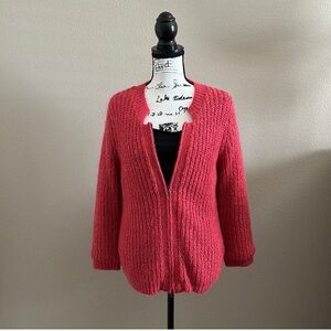 ✨Host Pick✨ NWOT CAbi | Coral Mohair Blend Mohair Sweater